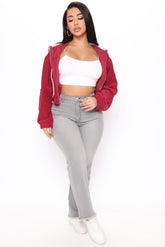 Comeback Tour Stretch Straight Leg Jeans - Grey Ins Street